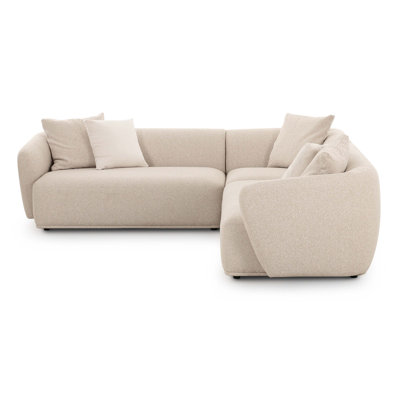  Sylvie Cream Boucle 4-Piece Sectional