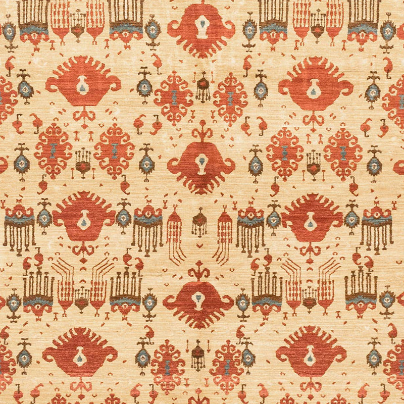 Abstract Indoor Rug, Square 6'