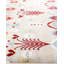 Tapis noué à la main de conception unique Ikat - ivoire, 9 pi 3 po x 12 pi 1 po