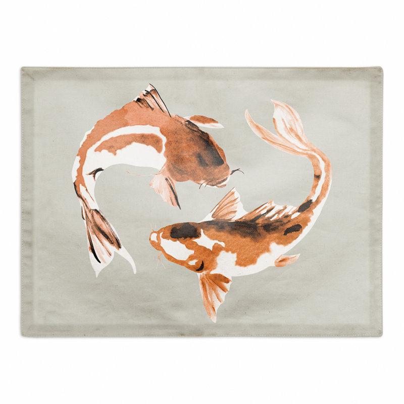 Napperon circulaire Koi