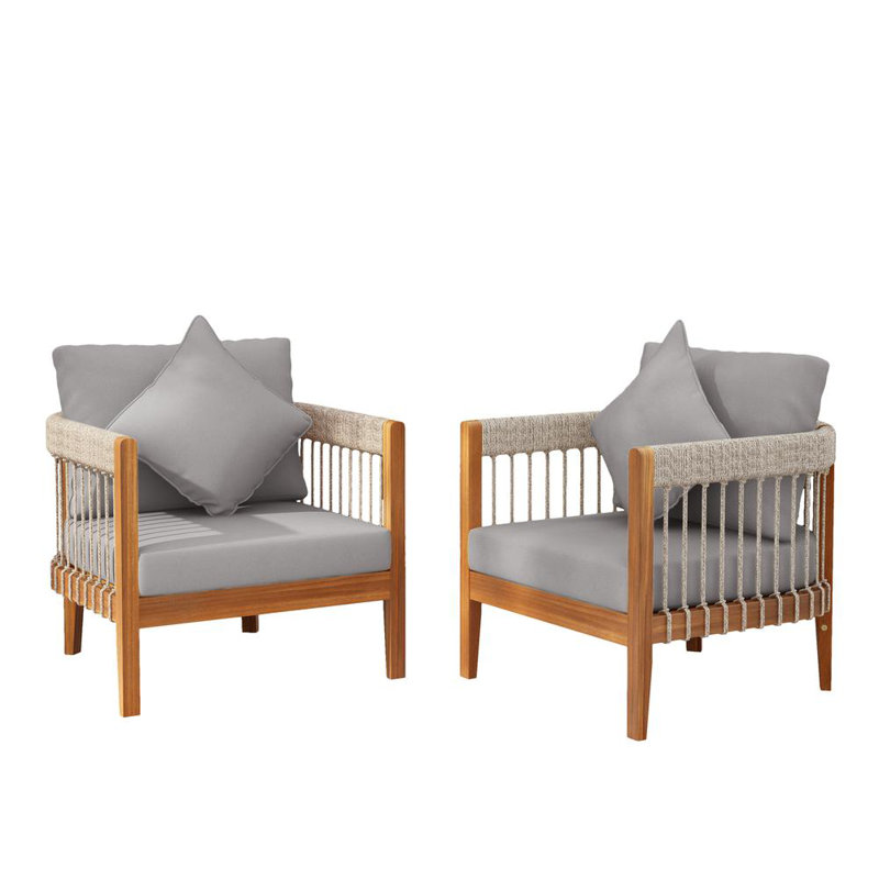 Chaise d'appoint rembourrée, Gris