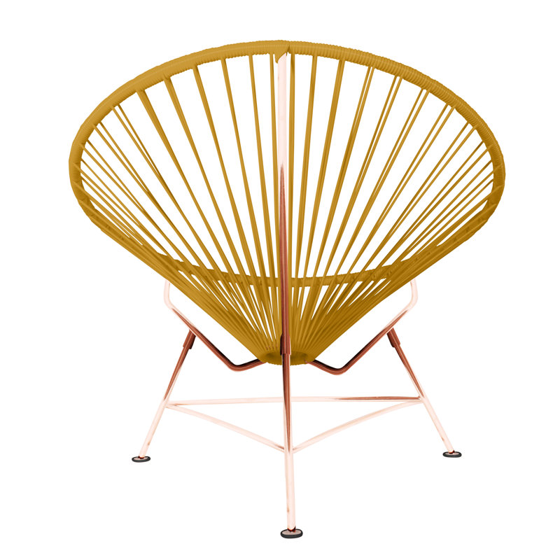 Innit Indoor Handmade Lounge Chair, Caramel/Copper