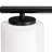 6-Light Matte Black Bath Vanity Light with Etched Glass Shades