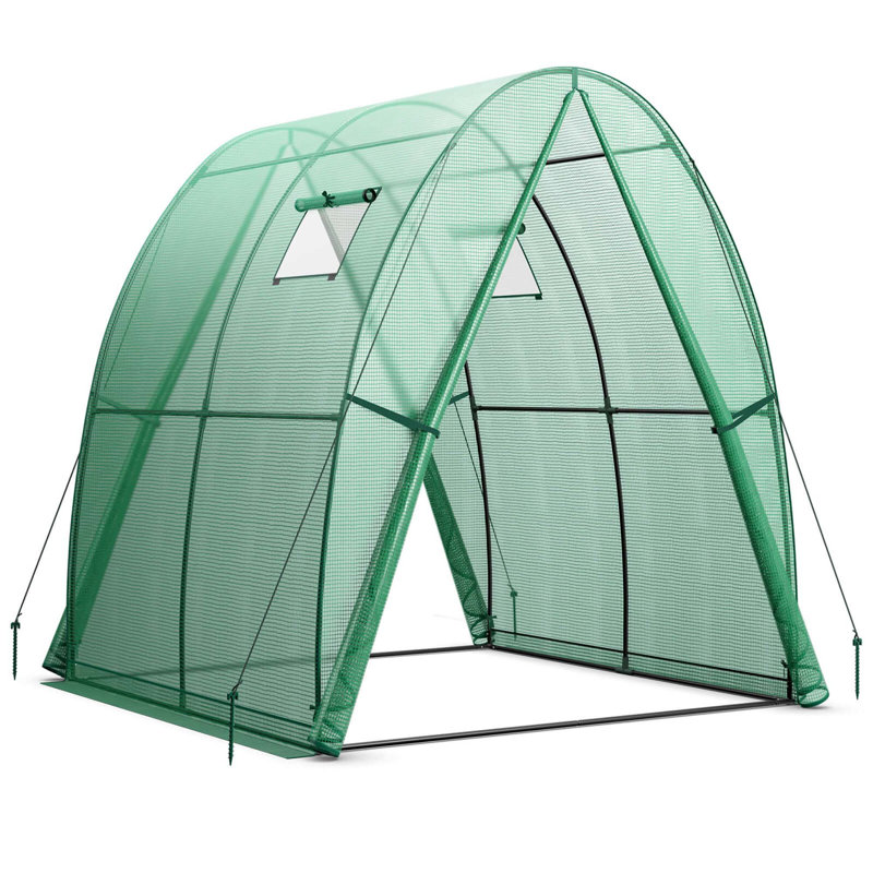 6' W x 6' D Greenhouse, Green
