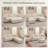 5 - Piece Chenille Modular Sectional Sofa Couch With Storage Ottomans-1609070241