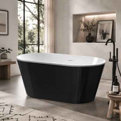 60.01" Acrylic Freestanding Soaking Bathtub