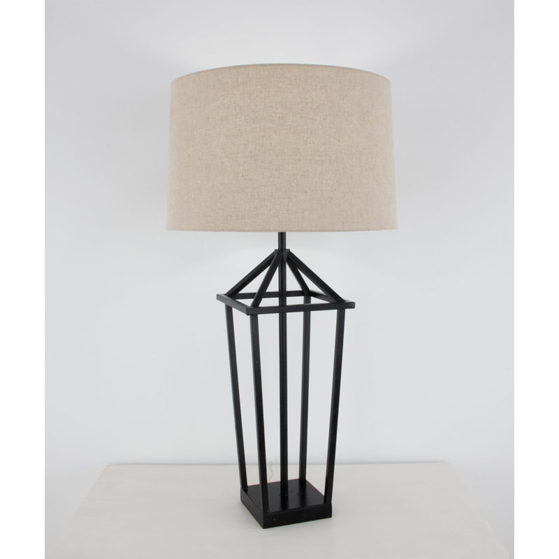 Demi Table Lamp, Black, Brown