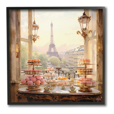 " Elegant Parisian Sweets View Single Picture Frame " by RB