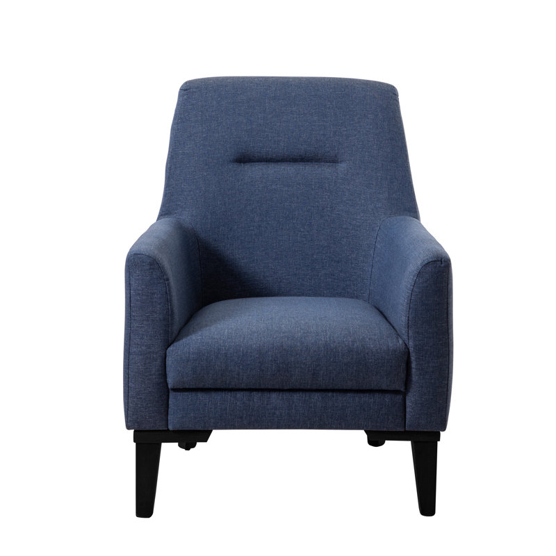 Sky Upholstered Side Chair, Navy Blue, Black