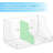 Stackable canned food storage rack; canned food organizer with 4 adjustable shelves; two-tier wire basket beverage/soda rack with 6 compartments; large capacity, ideal for kitchen cabinets and pantries; white