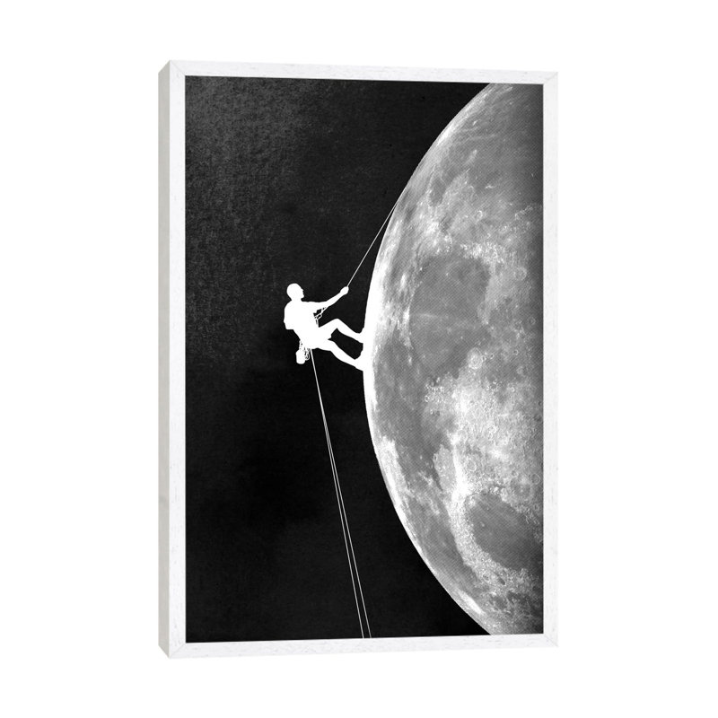Ascent 1 Piece Wall Art on Canvas, 152.5 cm H x 101.5 cm W, White Floater Framed