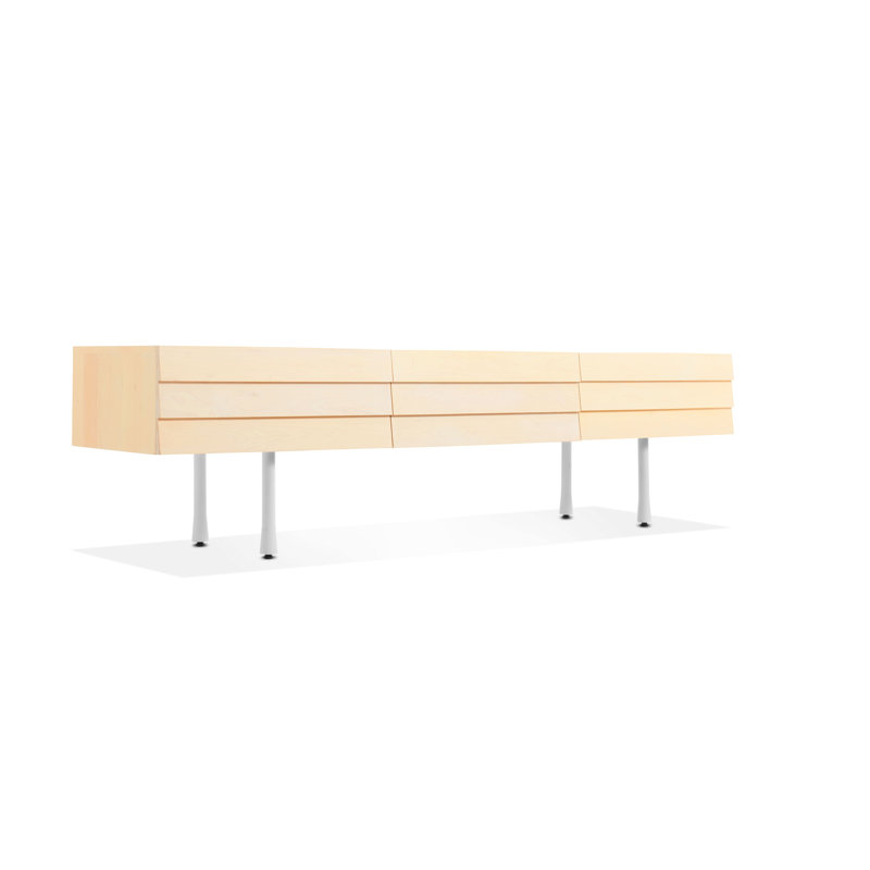 Lap 2 - Drawer Dresser, White/Whitewashed Maple