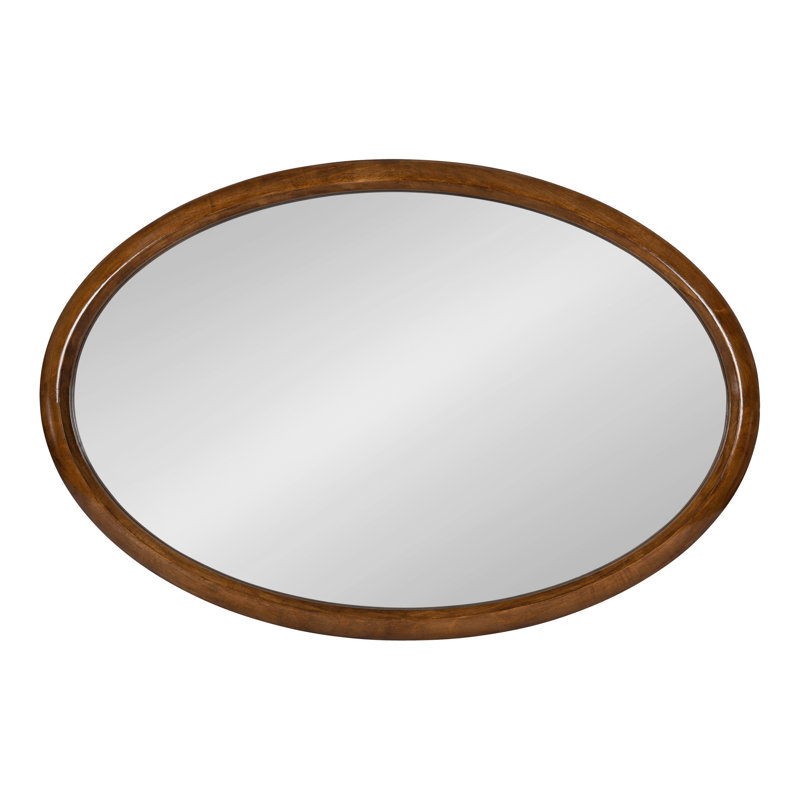 Anacleta Mirror, Wallnut, Oval