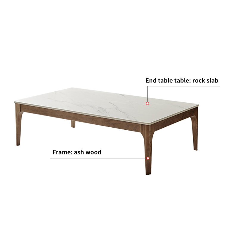 Table basse Minimalist, Brun, 15.74" H x 51.18" L x 27.55" W