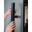 Poignée de porte à double face en acier inoxydable, paire de poignées de porte de grange coulissantes à pousser, poignée de porte en forme de H commerciale (23,43 x 1,6 x 5,91 po)-115342017