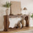 63 "Farmhouse Console Table with Storage in Brown, Couch Table Behind Sofa, Long Entryway Sofa Station, Narrow Console Stand, Hallway Stand for Entryway Living Room, Brown-712864182