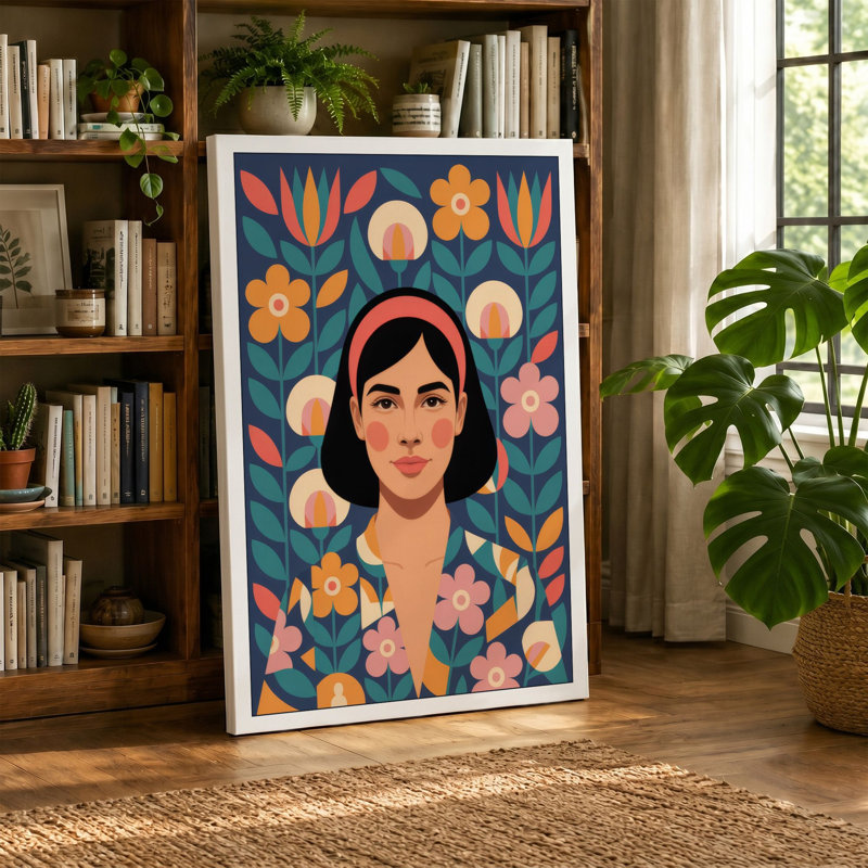 Print, 30x20 - 76.2 x 50.8 cm, Teal Border