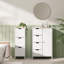 Holbrook Bathroom White Storage Drawers