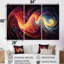 Ensemble de décoration murale Creight - Waves-108313735-108313740