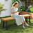 Acacia Wood Entryway Bench