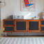 Meuble télé moderne de style rétro
