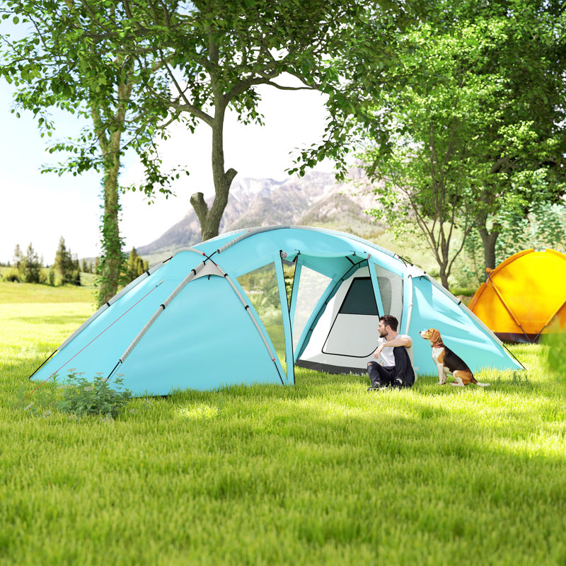 4 Person Tent, Blue
