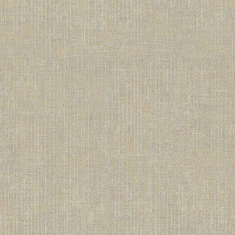 Italian Style Distressed Pinstripe Design Wallpaper Roll, Gold