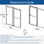 Opal Mirage MCOCOD 56-60.75" W x 72" H Double Sliding Frameless Soft Close Shower Door with 3/8" (10mm)Clear Glass-99053226