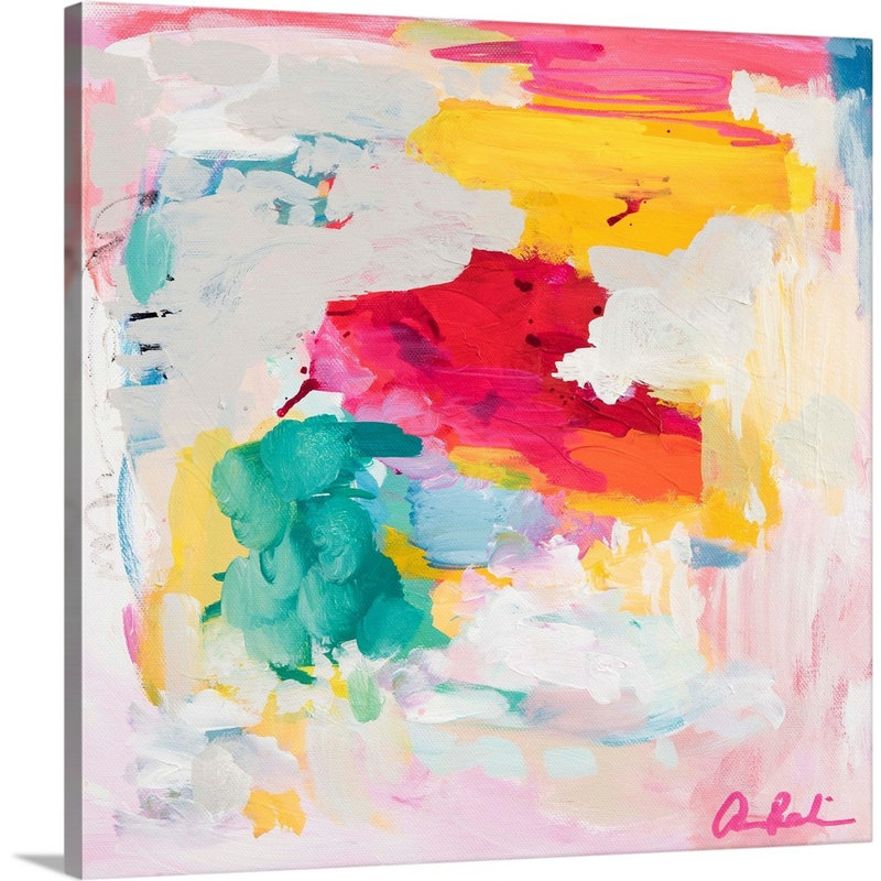 "Le présent" par Amira Rahim, reproduction d’art sur toile, Toile tendue, H 20 po x l 20 po x P 1,25 po