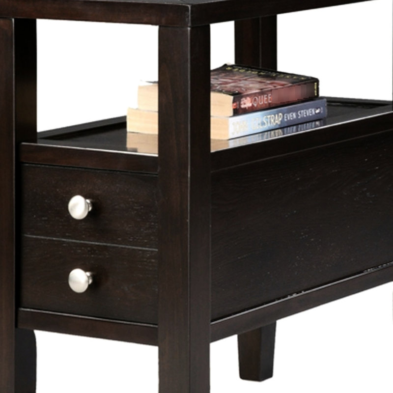 Grande table d'appoint 24 po en bois, 2, admirée, capacité de poids de 250 lb ornée,