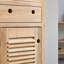 Coline Solid Wood Freestanding Linen Cabinet