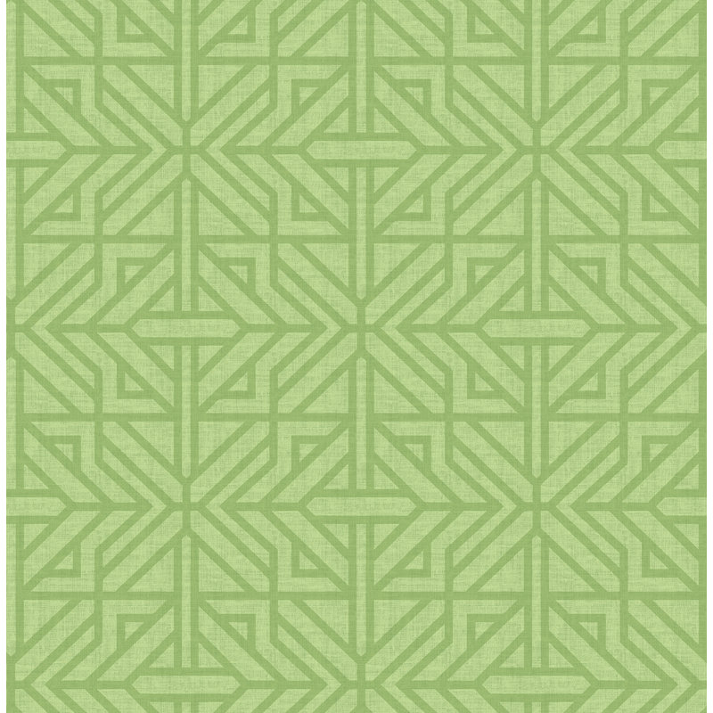 Papier peint géométrique Hespern, Vert