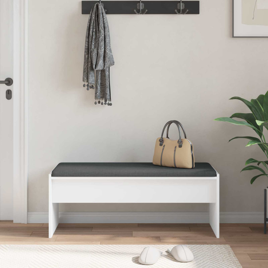 Hall Bench With Cushion Modern Entryway Seating Sleek Design Home Decor