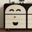 Armoire de rangement spacieuse au charme rétro-105794219