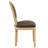 Amando 20" H Mid-Century King Louis Back Solid Wood Dining Side chairs, Brown, Velvet-235891064
