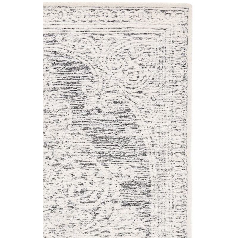 Tapis oriental en laine et coton touffeté à la main Metro, Rectangle 4 pi x 6 pi