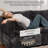 Modular U-shaped Sectional Plush Corduroy Sofa With Movable Ottoman-104667095