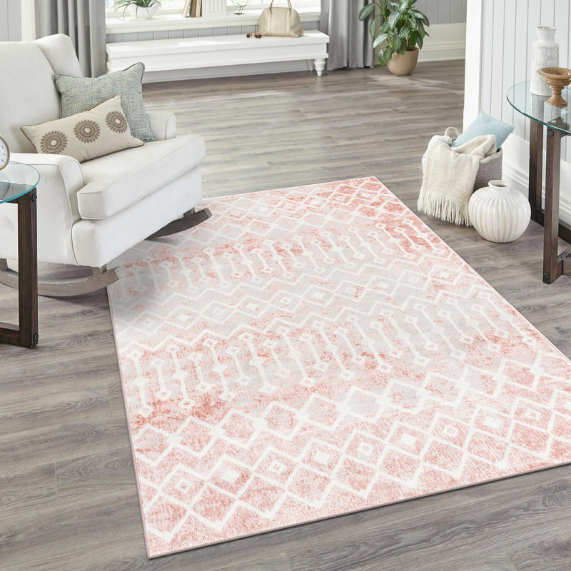 Geometric Indoor Rug, Rectangle 3' x 5'3"