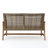 Genola WOOD + WICKER LOVESEAT