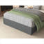 Structure de lit plateforme tapissier grand avec rangement