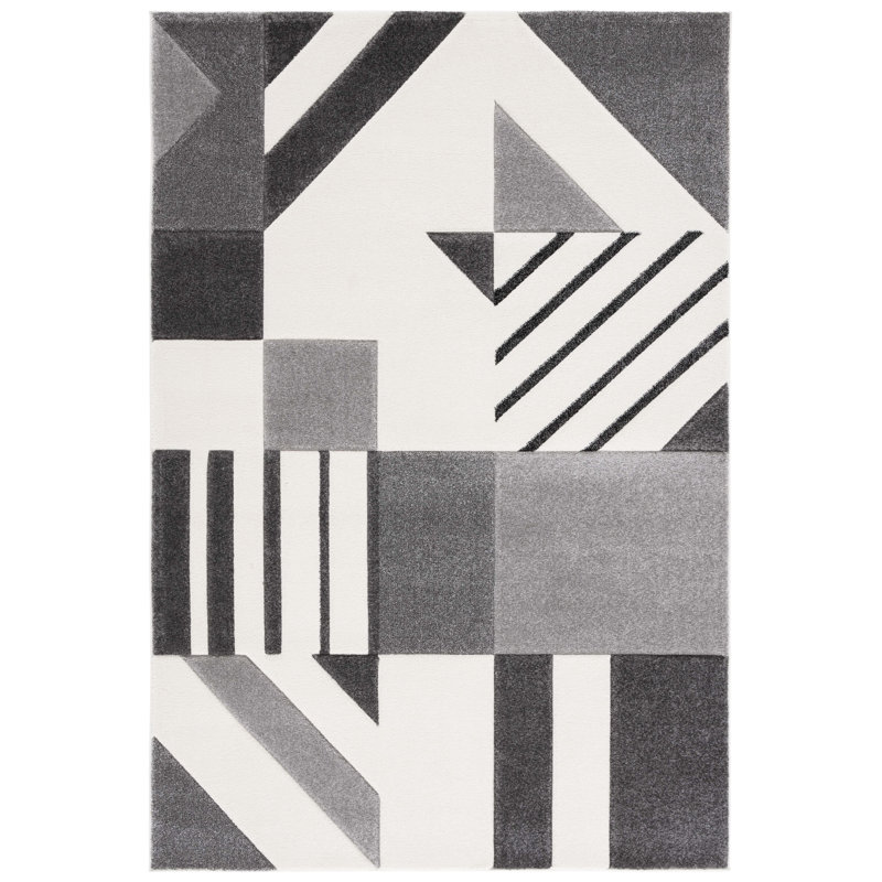 Tapis à motif géométrique Jeromie Performance, Rectangle 9 pi x 12 pi