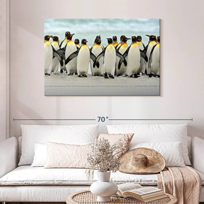 «Waddle Of Penguins», H 30 po x l 45 po