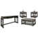 Table basse avec 2 tables de bout et console