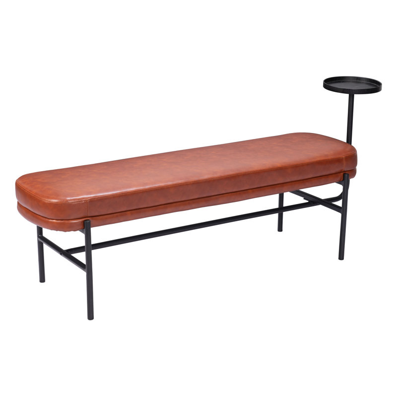 Banc rembourré en similicuir Plonce