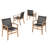 Patankar Outdoor Acacia Wood PVC-coated polyester Dining Chairs-114681744