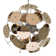 Saratoga 4 - Light Copper Unique/Statement Pendant