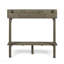 Table de bar d'extérieur en bois d'acacia, finition grise