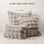 Housse de coussin décorative à bulles EverGrace en fausse fourrure-137897001-137897006
