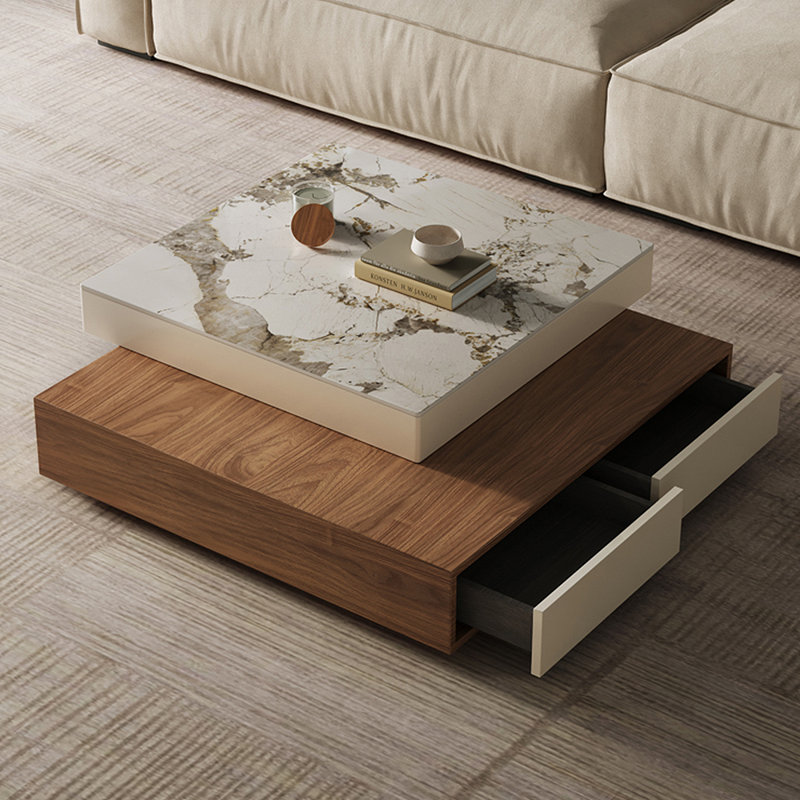 Table basse multifonctionnelle, créative et rotative