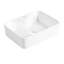 Lavabo de salle de bain rectangulaire blanc en céramique - Simple et élégant